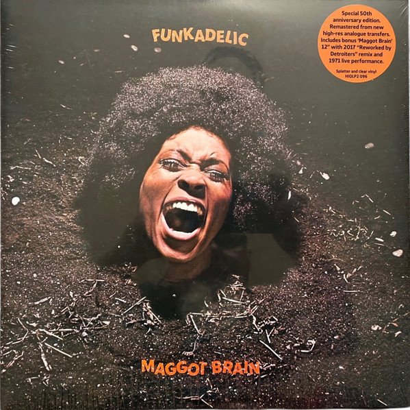 Funkadelic - Maggot Brain LP, Album, RE, RM, Blu + 12", Cle